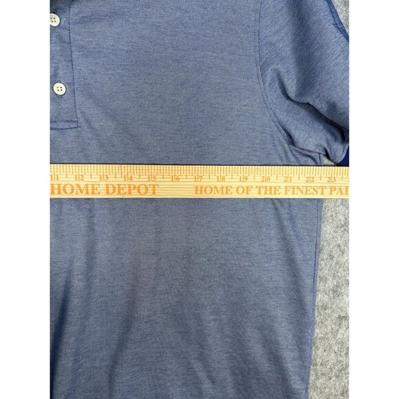 Untuckit Shirt Men’s Large Blue Polo Aiden Golf Preppy Casual Short Sleeve - Picture 7 of 8